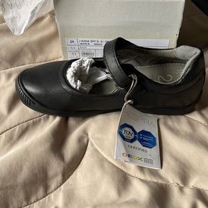 Girls New W/Tags Black Geox Respira Size 11 Shoes